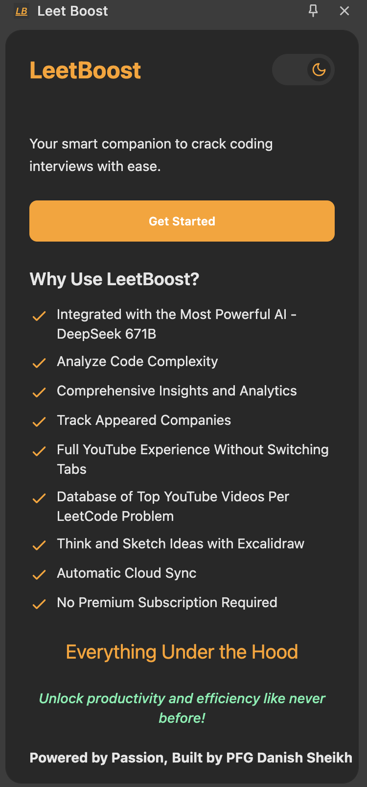LeetBoost Dashboard